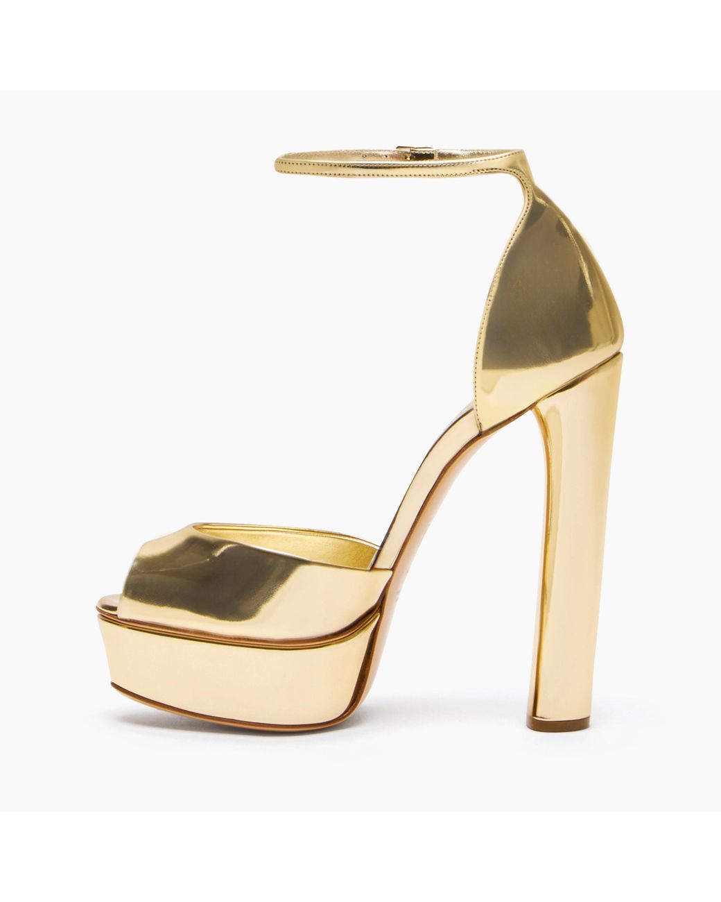 Casadei Metallic Flora Platform Interstellar Sandal