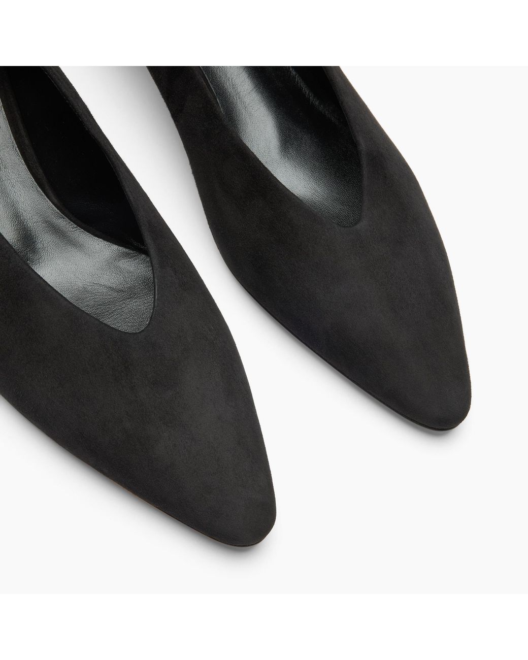Casadei Black Giselle Suede Pump
