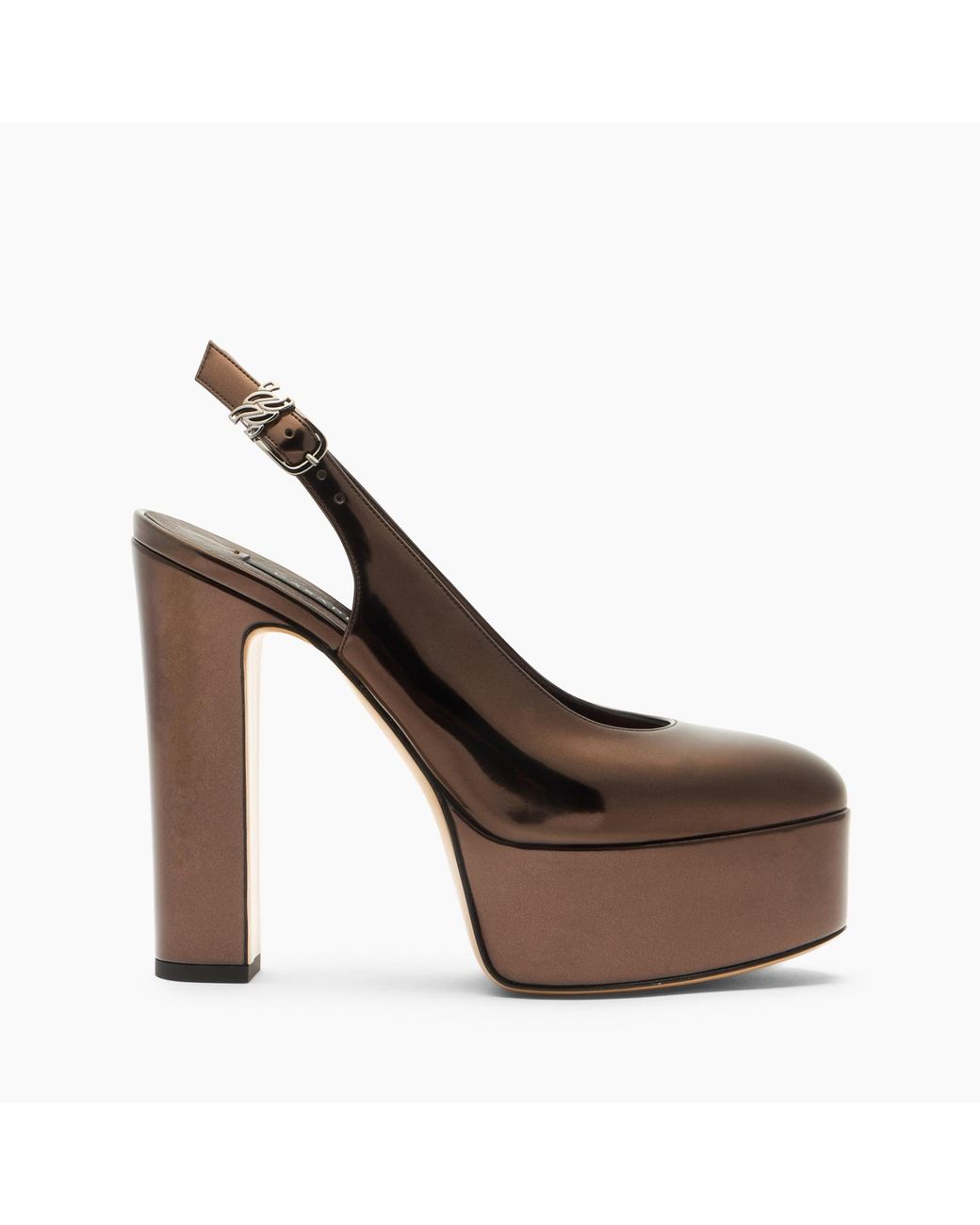 Casadei Brown Patty Platform Interstellar Sandal