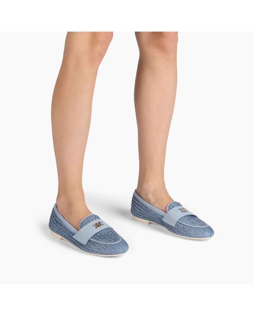 Casadei Blue Hanoi Loafer With C-chain