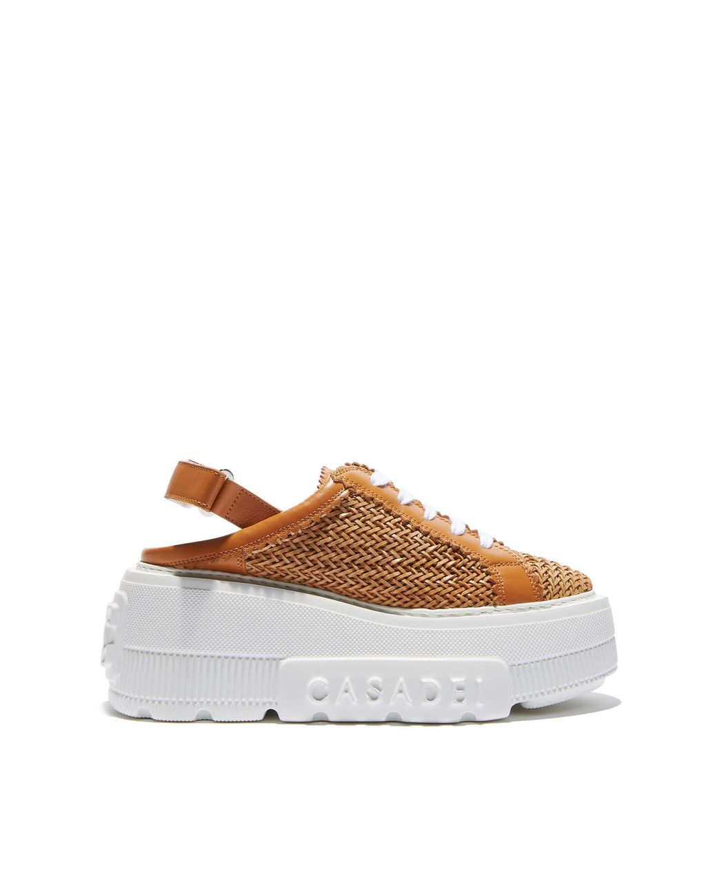スニーカー Casadei Nexus Hanoi Woman's Platform Sneakers Nexus Hanoi in Rum for Women | Casadei®