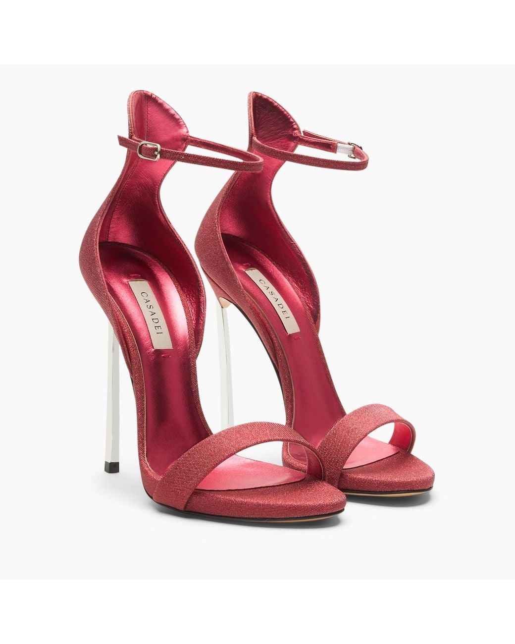 Casadei Red Cappa Blade Solar Eclipse Sandal