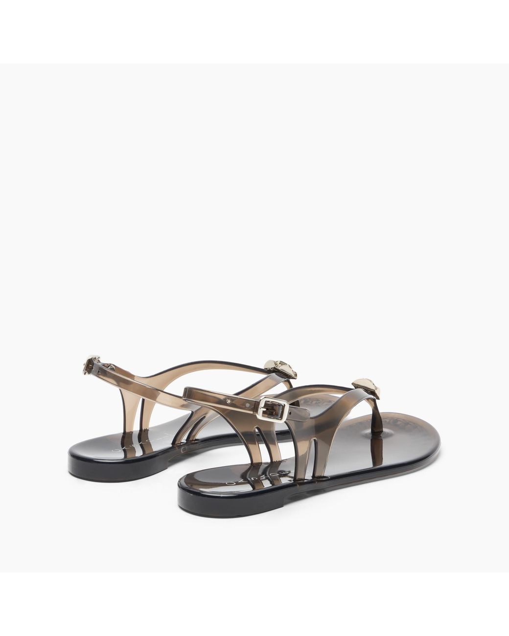 Casadei Black Jelly Thong Sandal