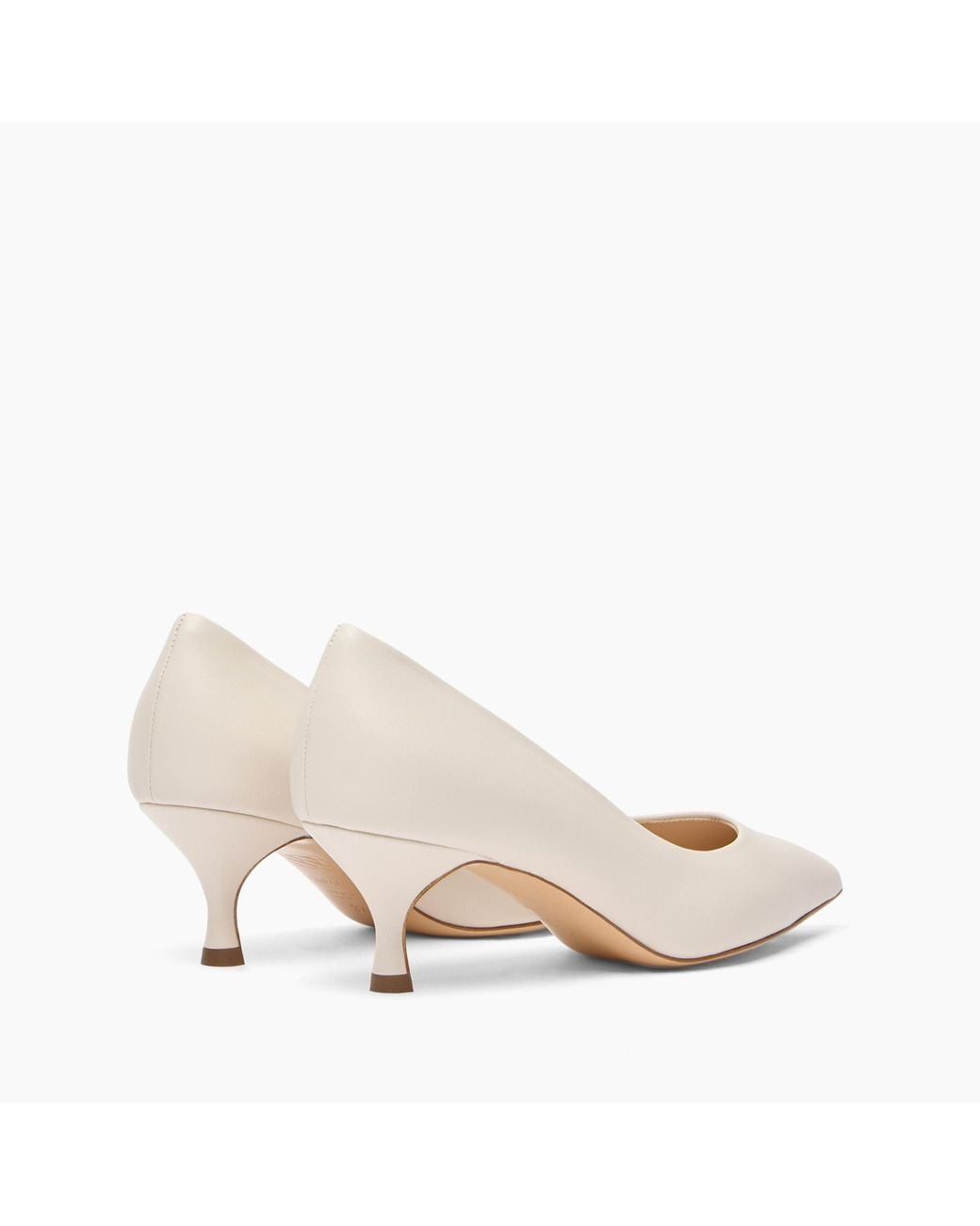 Casadei White Julia Leather Pump
