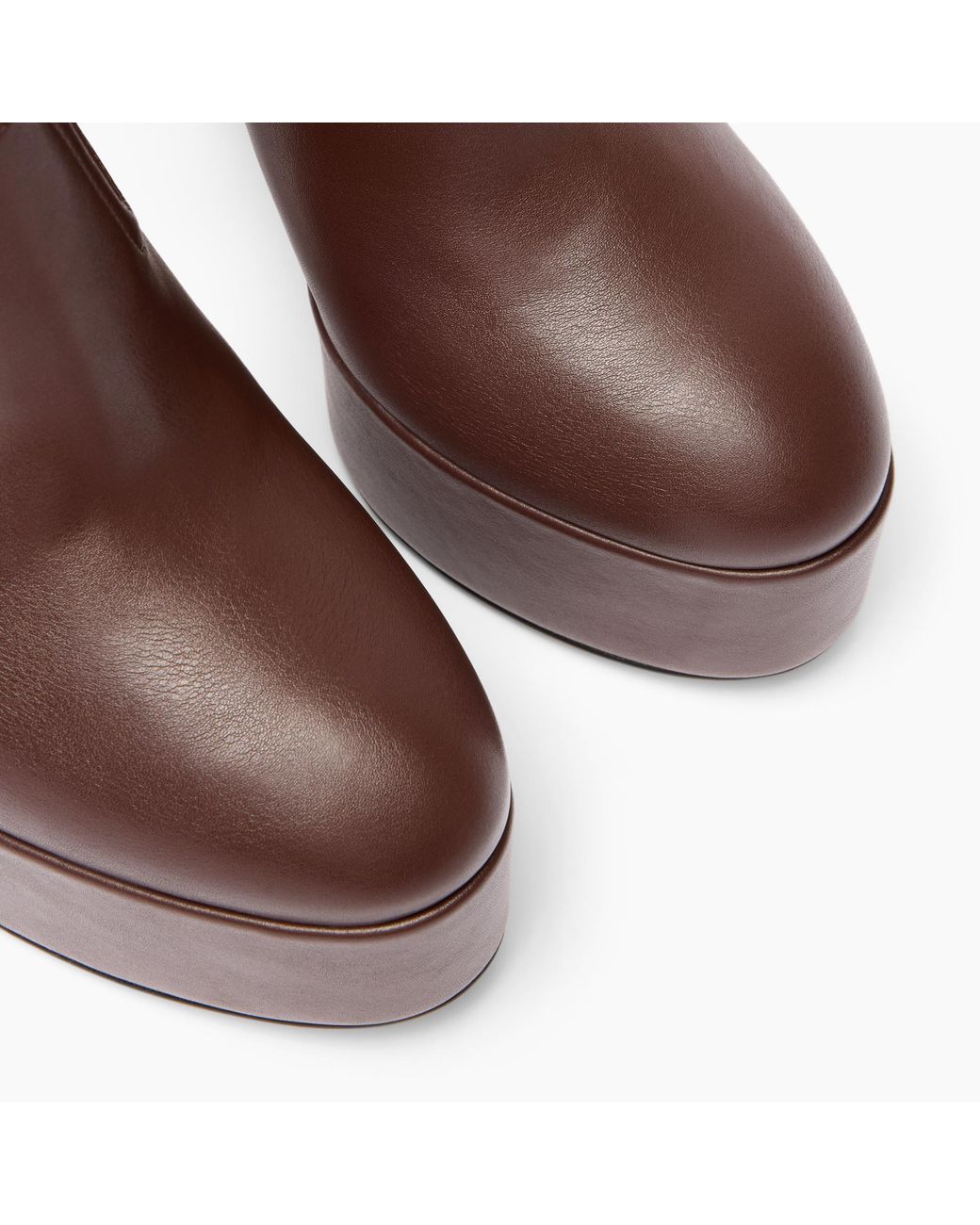 Casadei Brown Patty Platform Ankle Boot