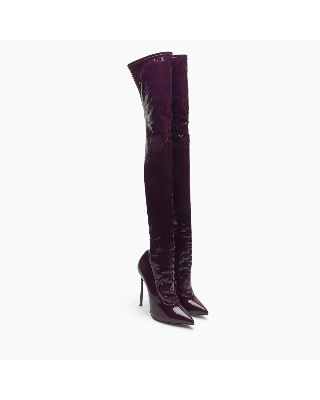Casadei Purple Ultravox Over The Knee
