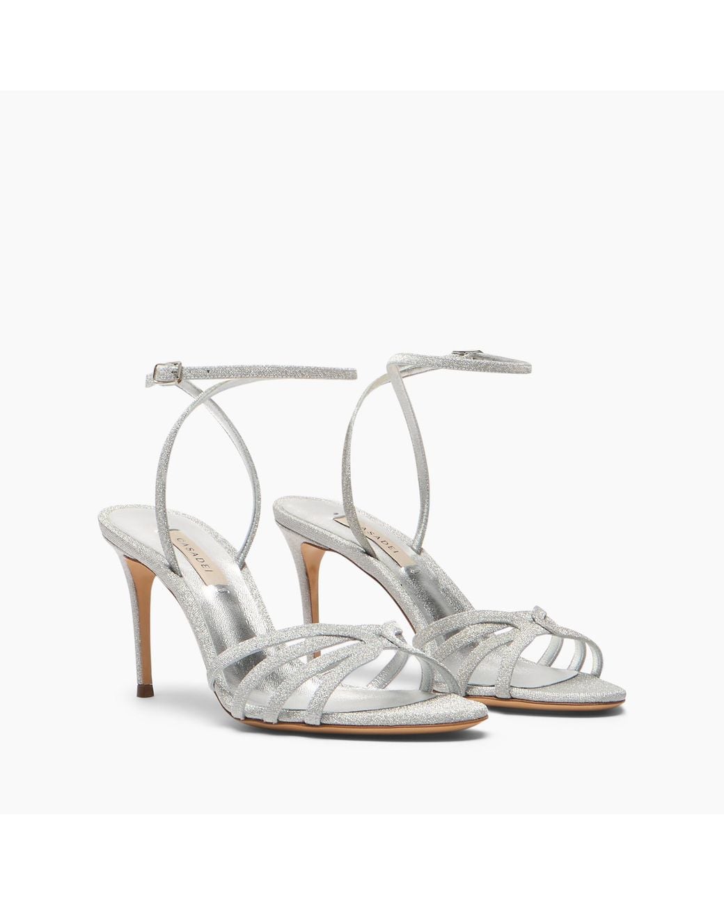 Casadei White Julia Solar Eclipse Sandal