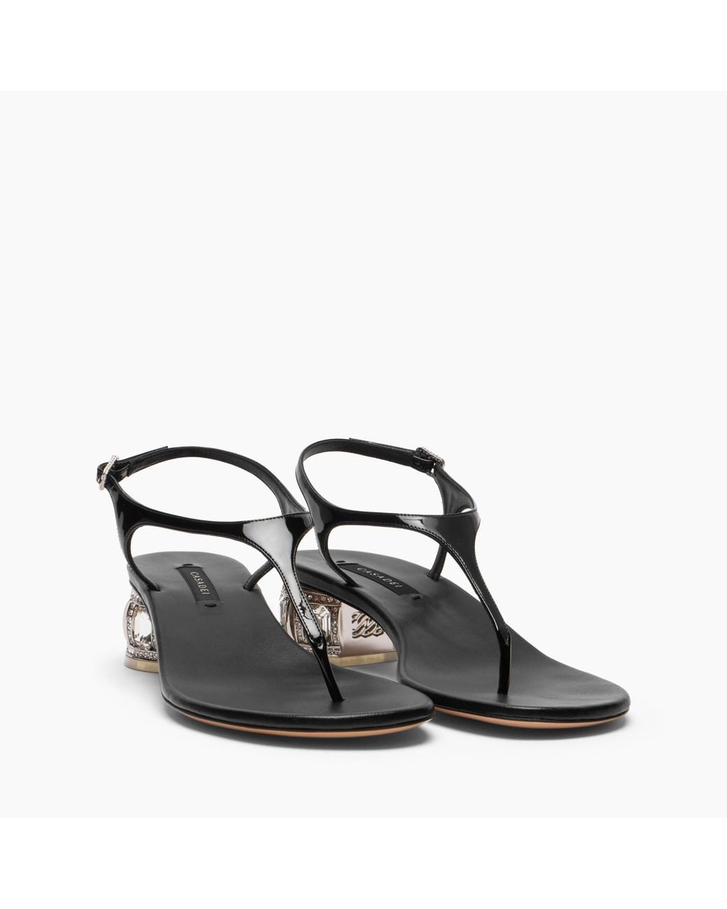 Casadei Black Belle Epoque Samurai Sandal
