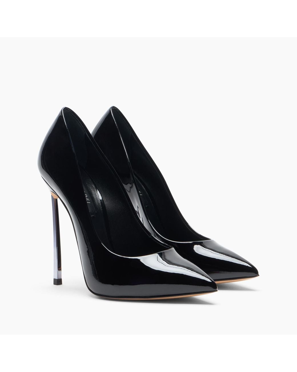 Casadei Black Blade Patent Leather