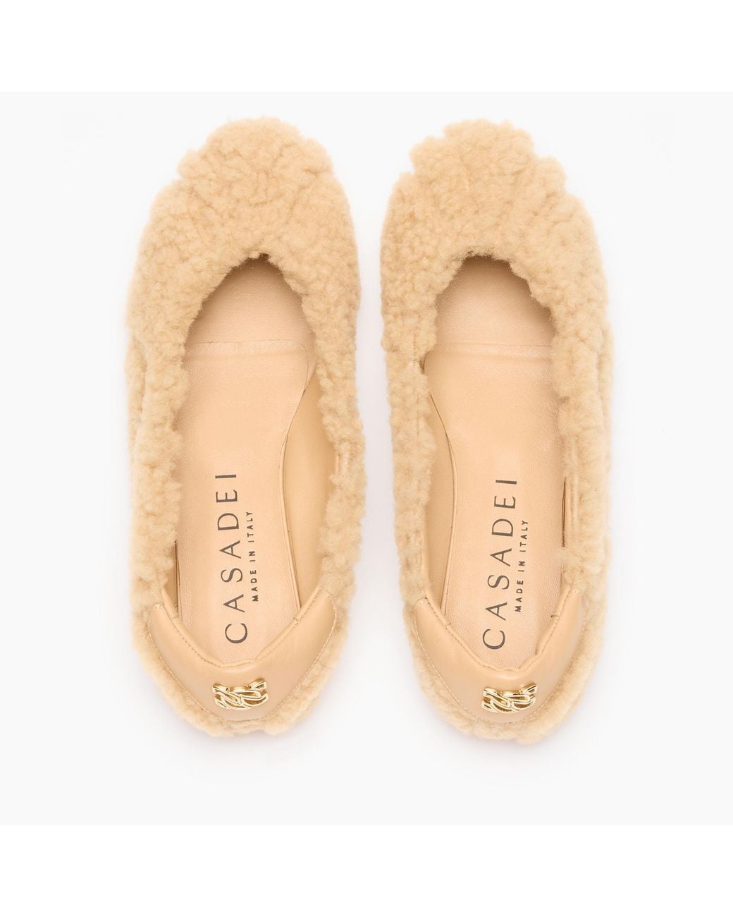 Casadei Natural Marmolada Ballet Flat