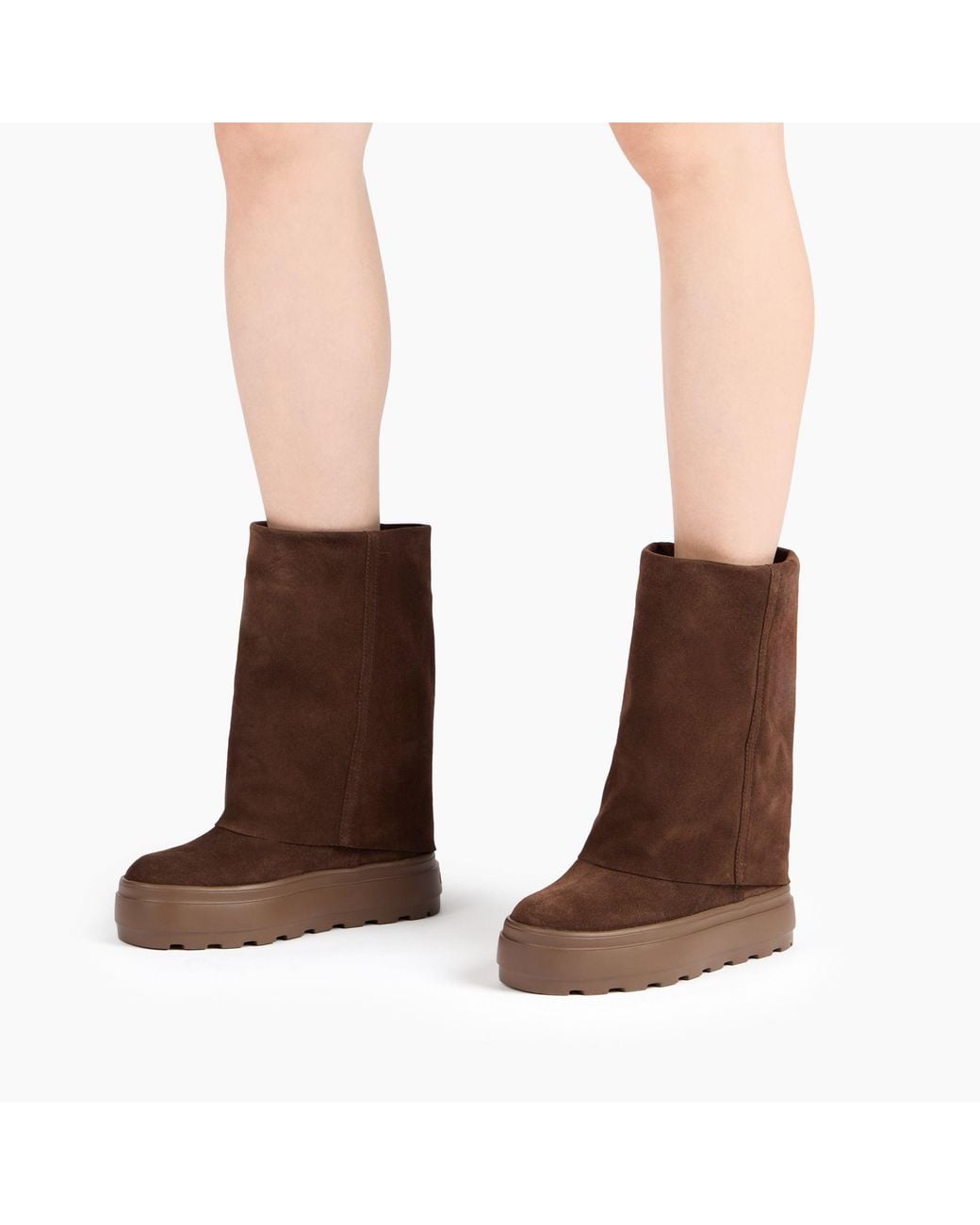 Casadei Brown Double Face Ankle Boot