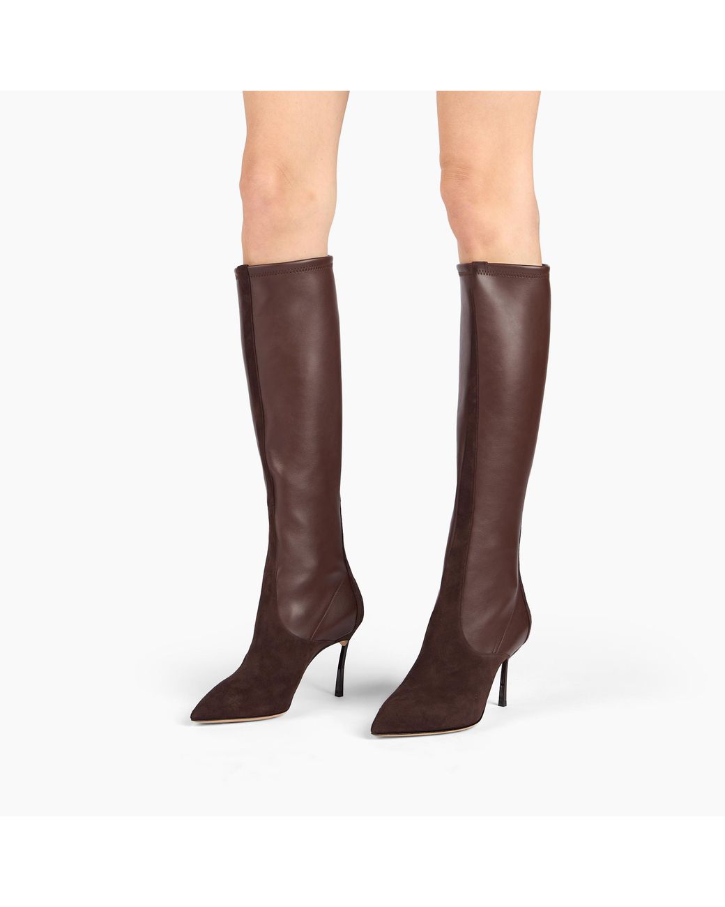 Casadei Brown Blade Sueade Debby Boot