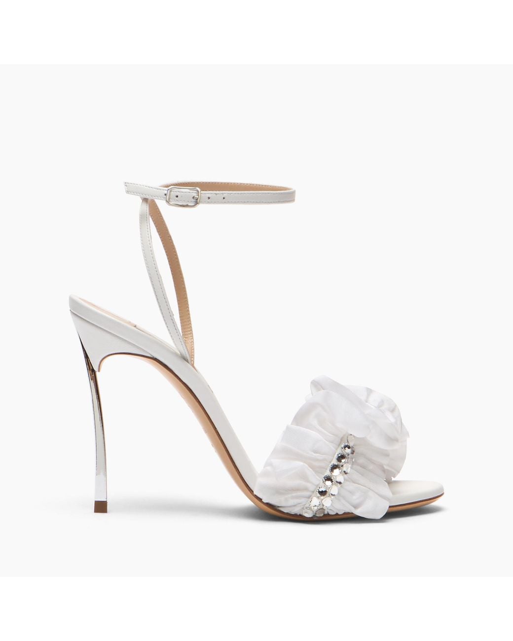 Casadei White Blade Annabel Sandal