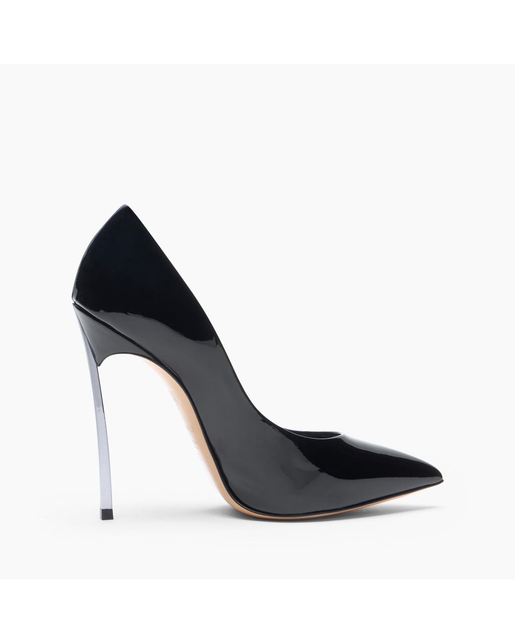 Casadei Black Blade Patent Leather