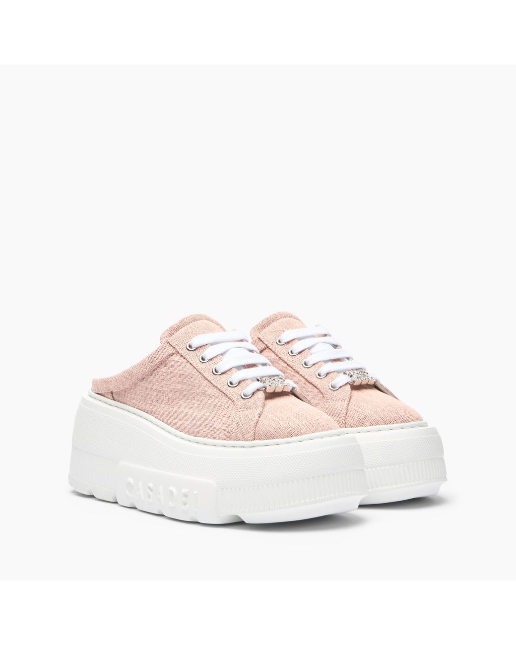 Casadei Pink Sneakers Sabot Cassiopea
