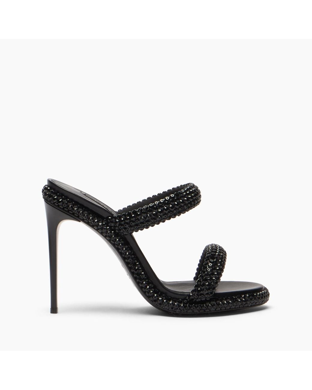 Casadei Black Sirio Strass Mule