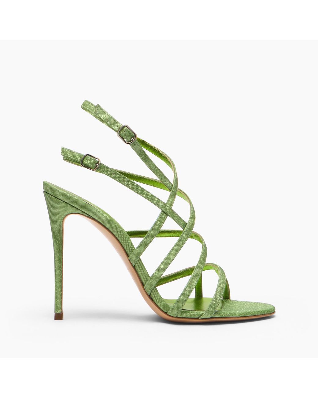 Casadei Green Solar Eclipse Julia Cage Sandal