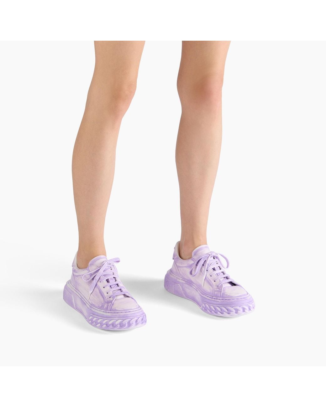 Casadei Purple Off Road Painting Sneaker