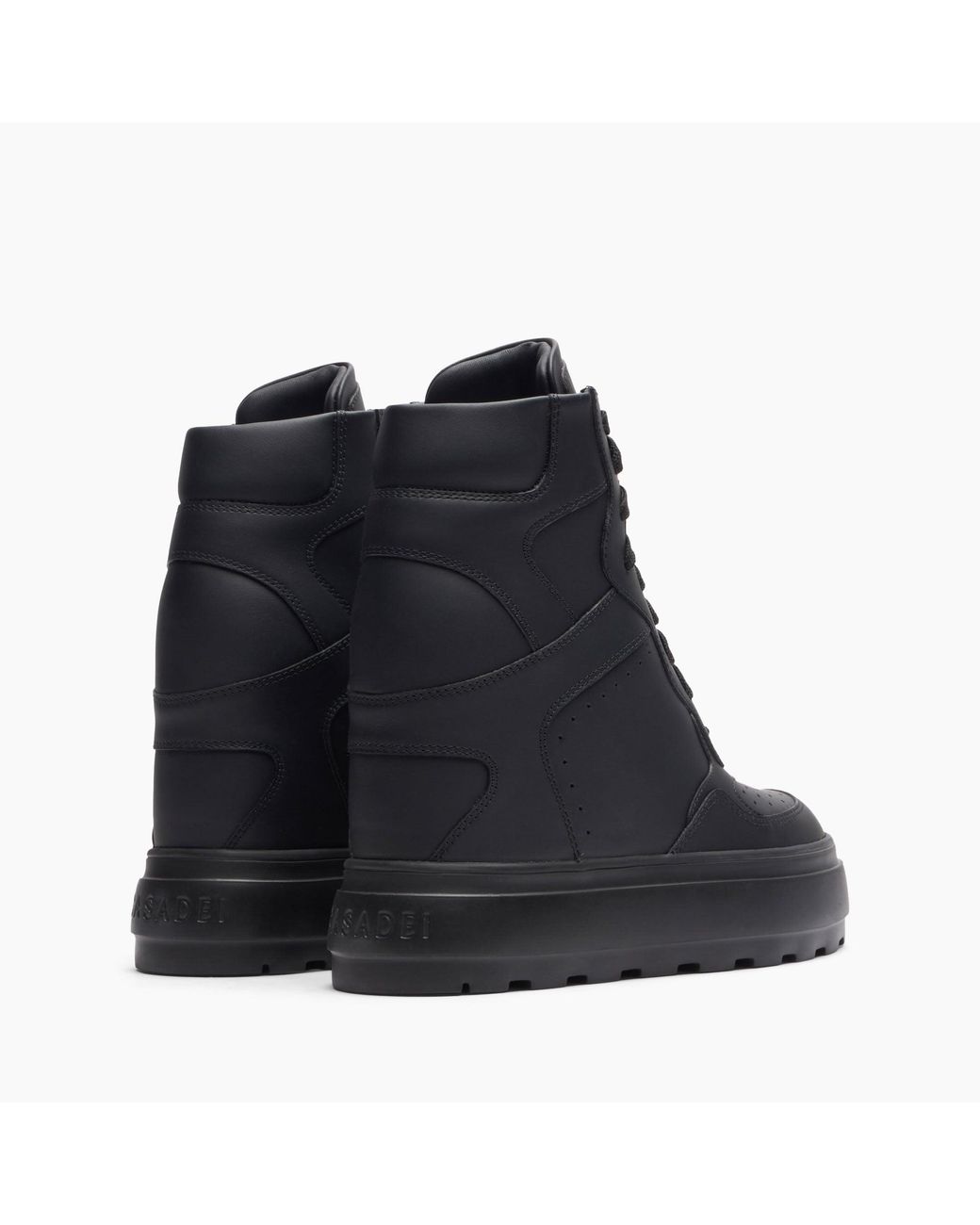 Casadei Black Wedge Sneakers