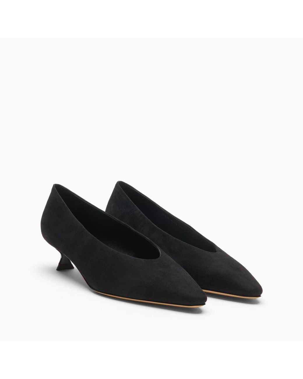 Casadei Black Giselle Suede Pump