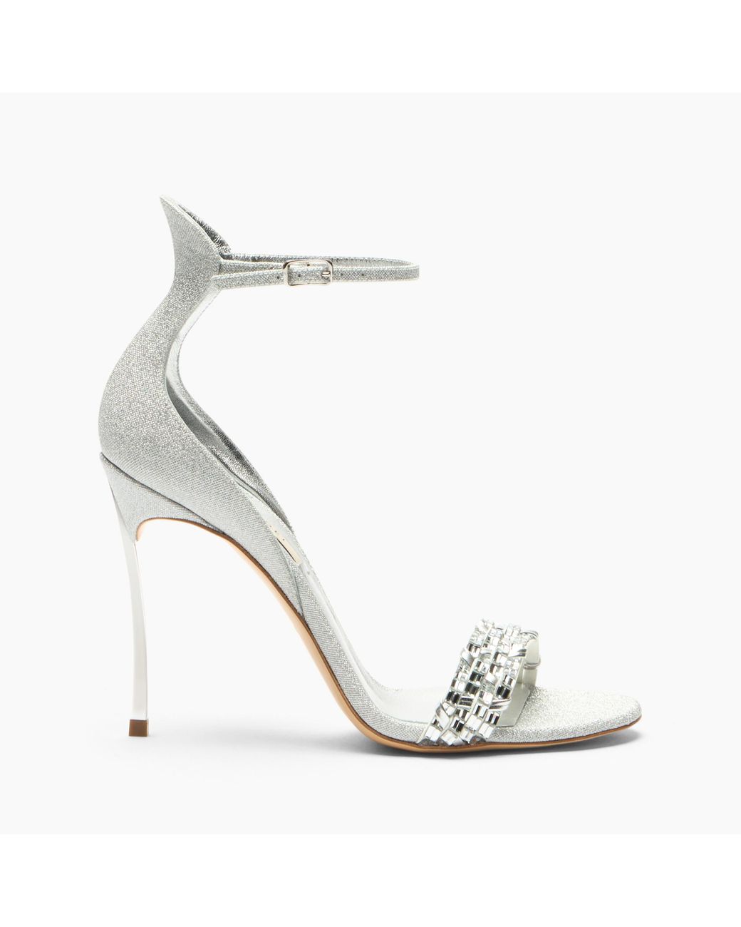 Casadei White Cappa Blade Godyva Sandal