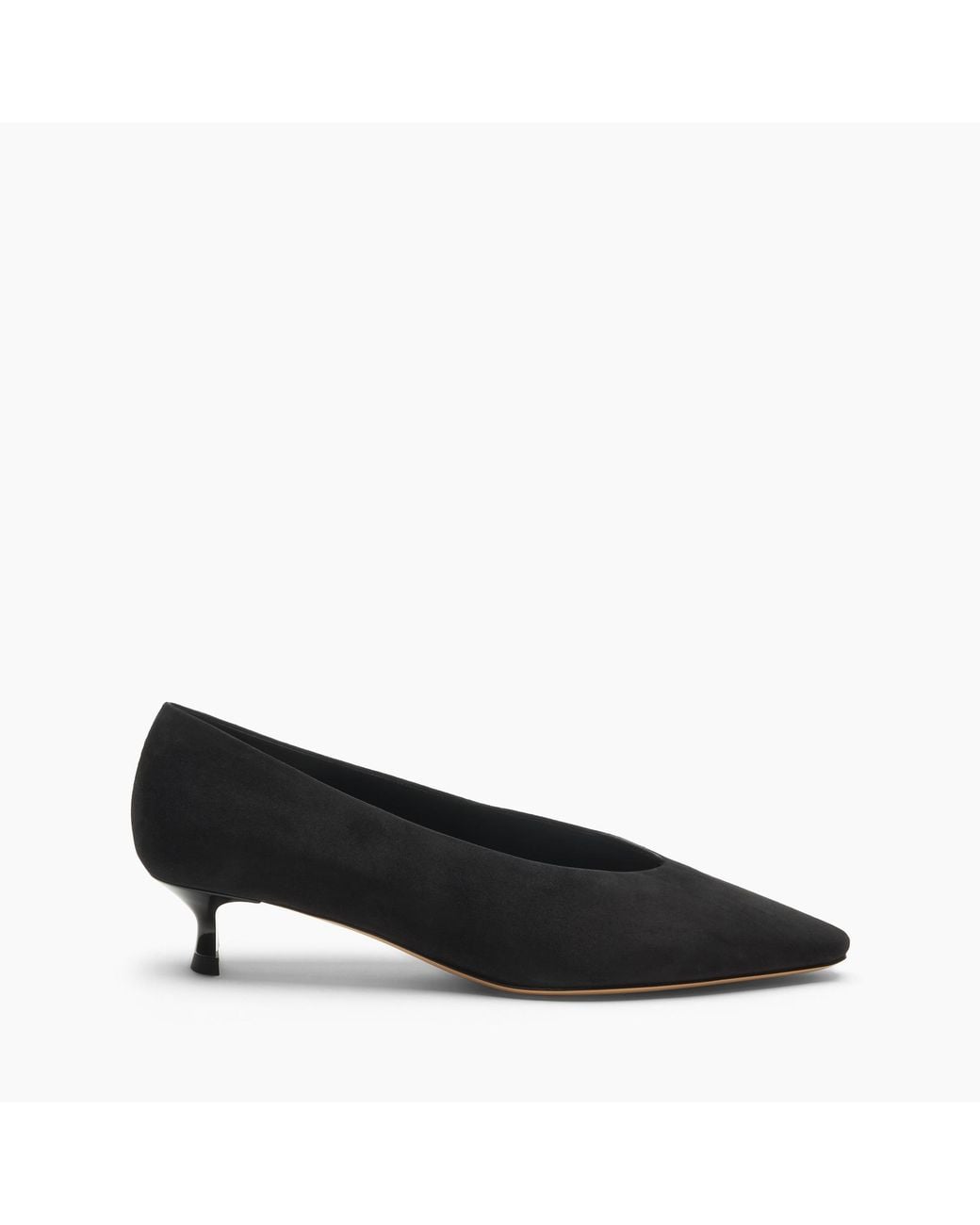 Casadei Black Giselle Suede Pump