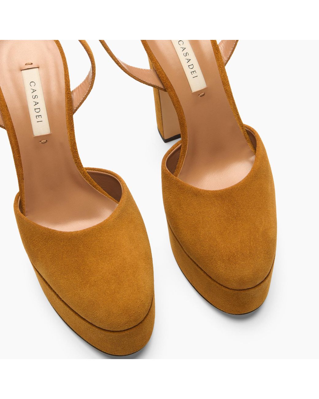Casadei Brown Patty Platform Renna Sandal