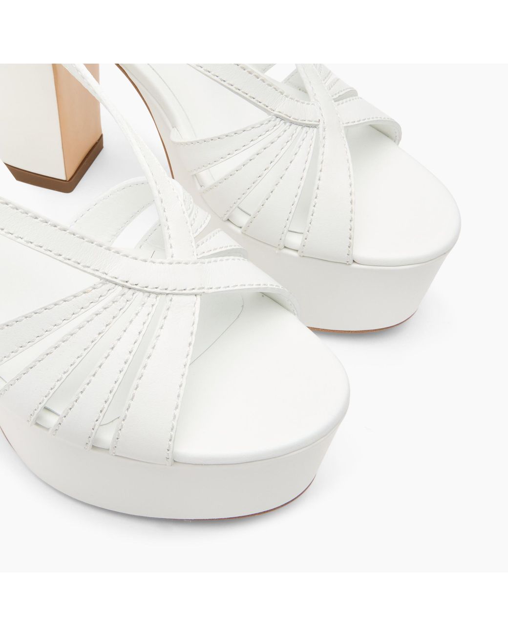 Casadei White Elsa Platform