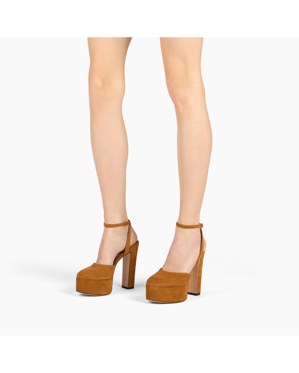 Casadei Brown Patty Platform Renna Sandal