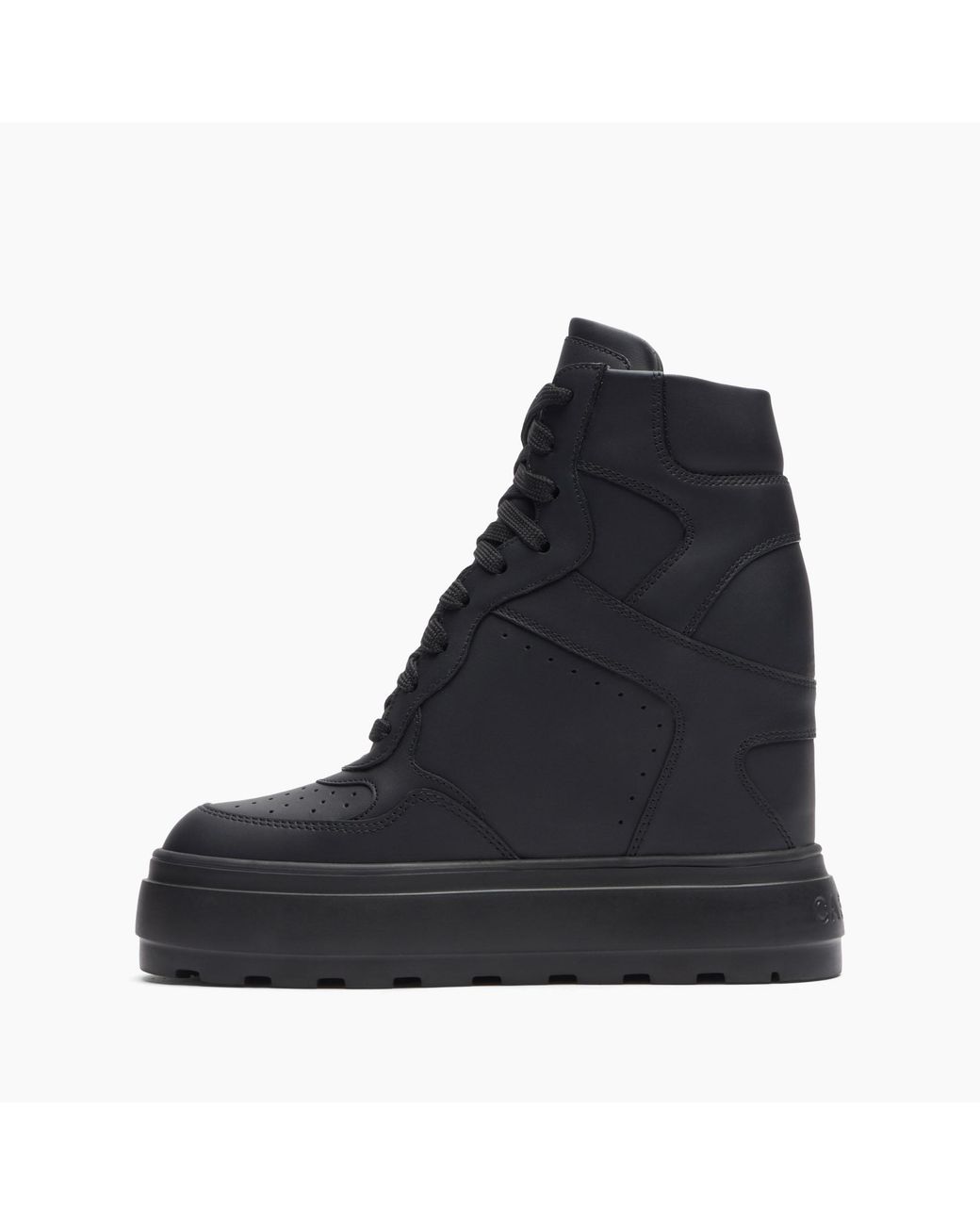 Casadei Black Wedge Sneakers
