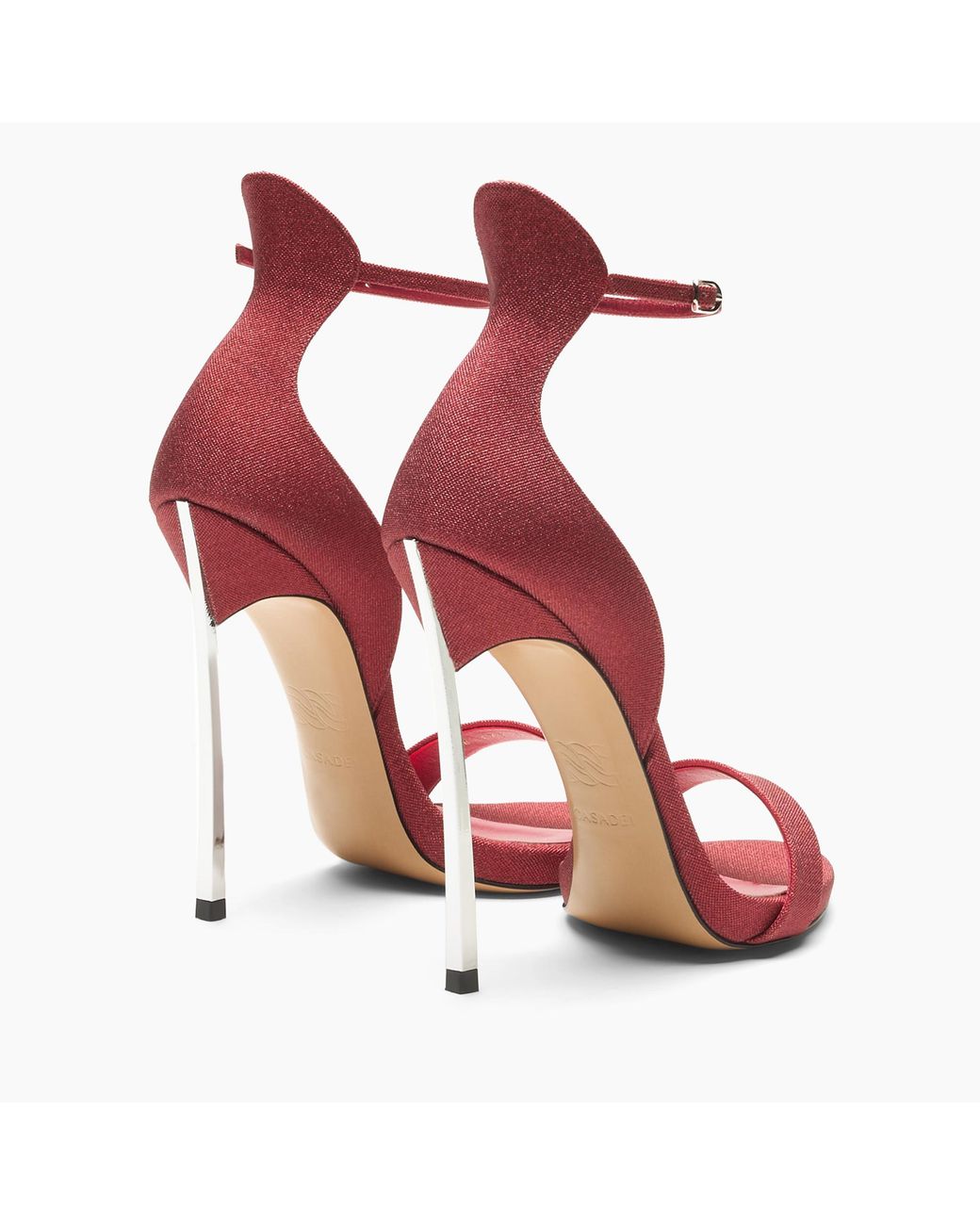 Casadei Red Cappa Blade Solar Eclipse Sandal