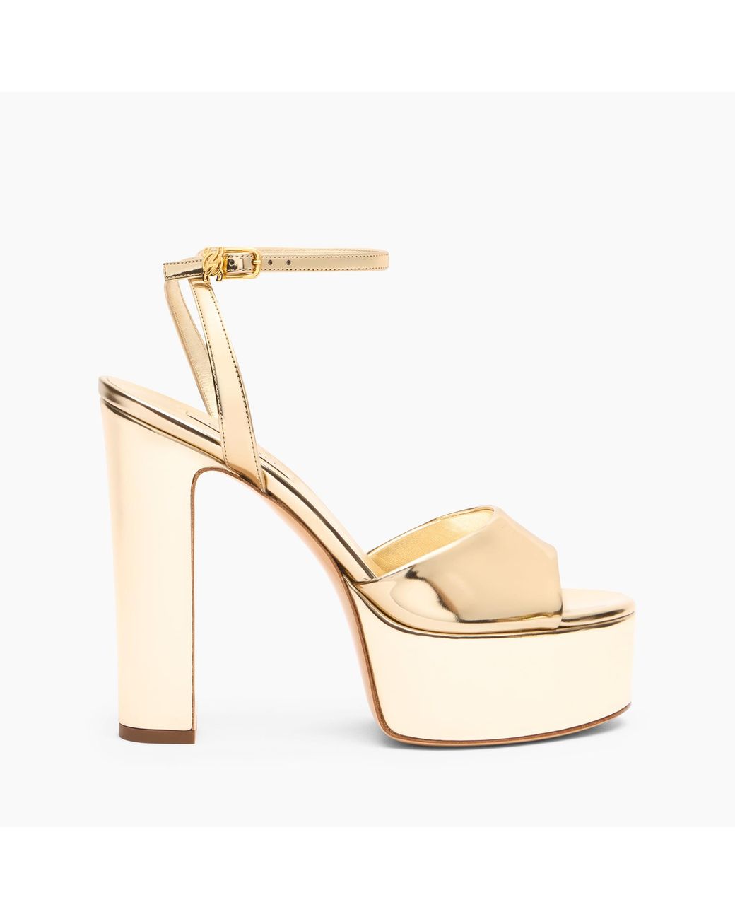 Casadei Metallic Patty Platform Interstellar Sandal