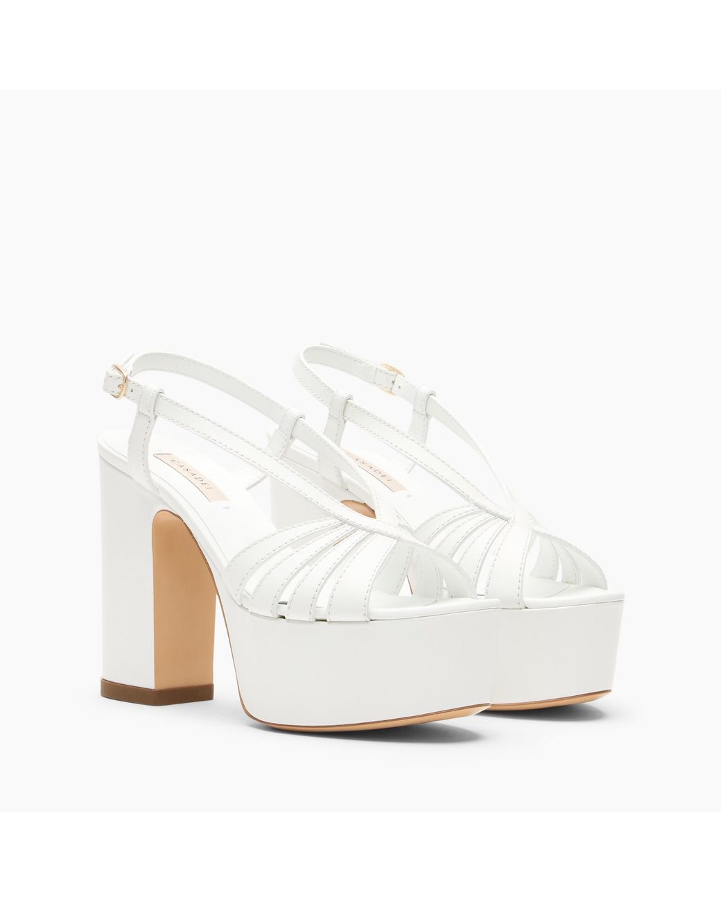 Casadei White Elsa Platform