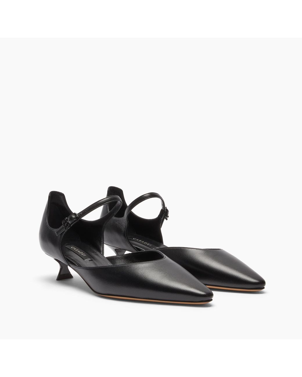 Casadei Black Giselle Minorca Pump