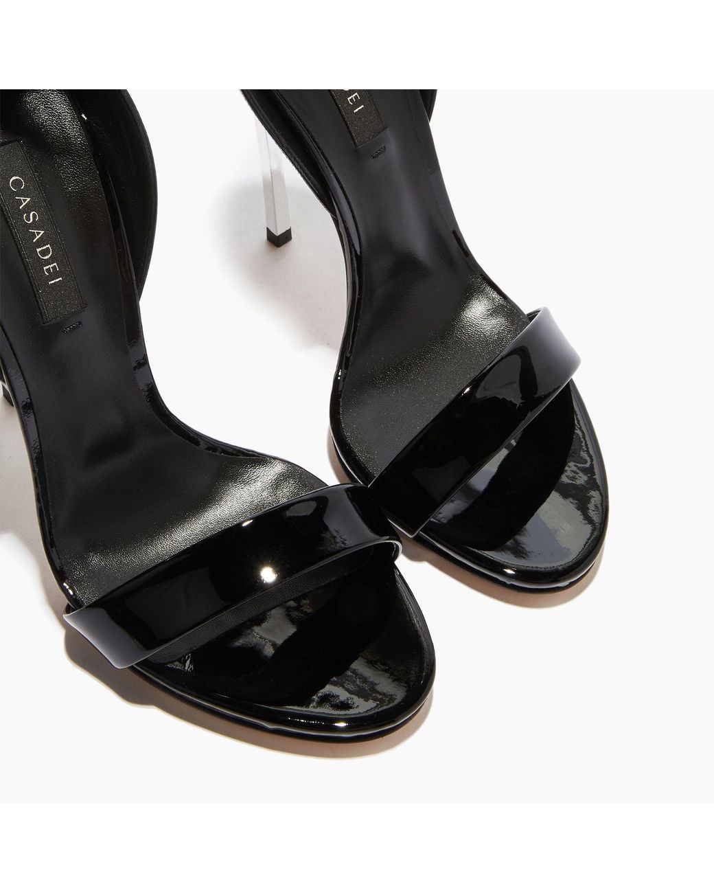 Casadei Black Cappa Blade Tiffany Sandali