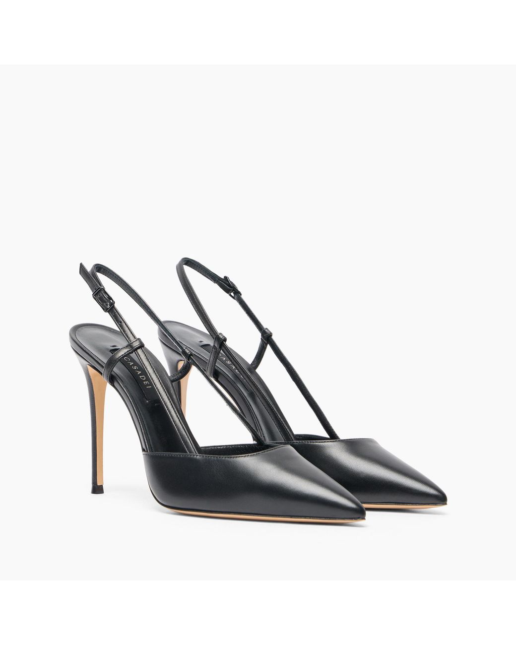 Casadei Blue Julia Leather Slingback