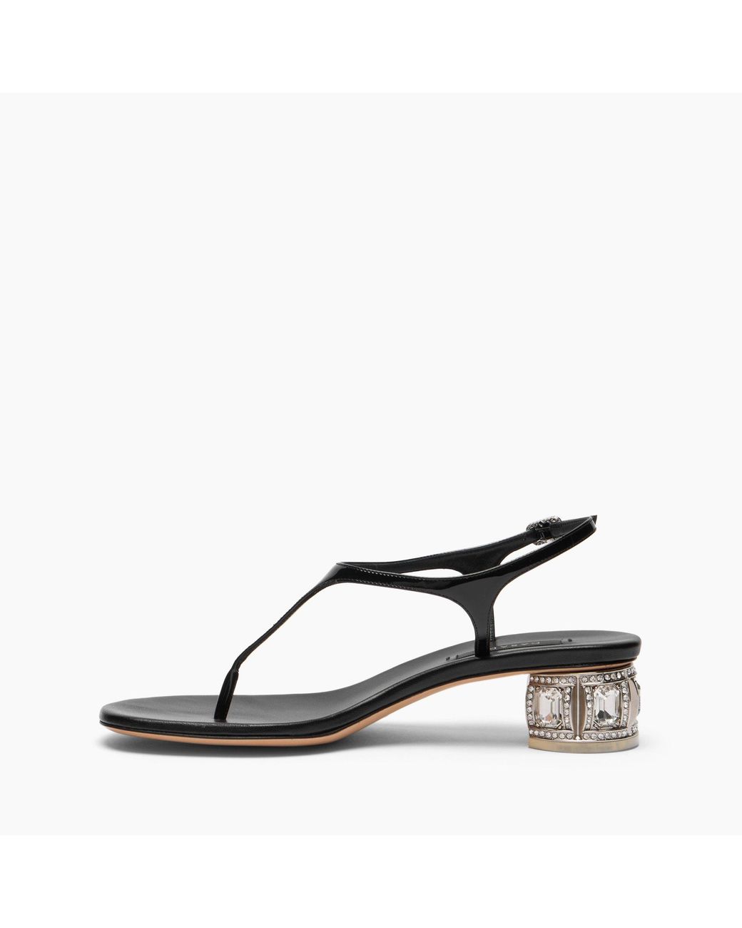 Casadei Black Belle Epoque Infradito Tacco