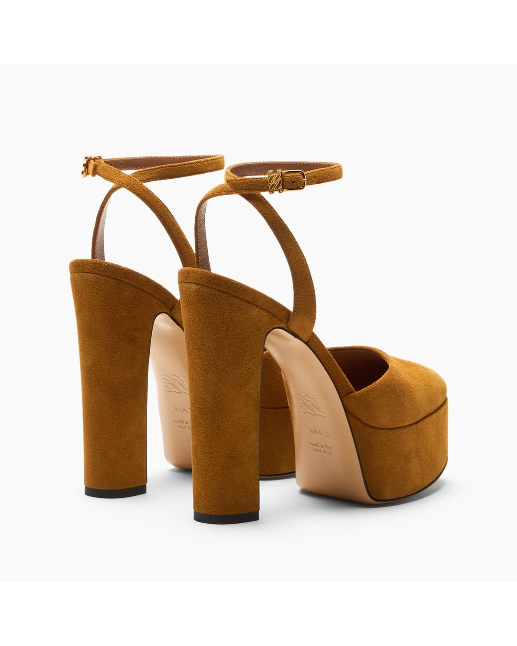 Casadei Brown Patty Platform Renna Sandal