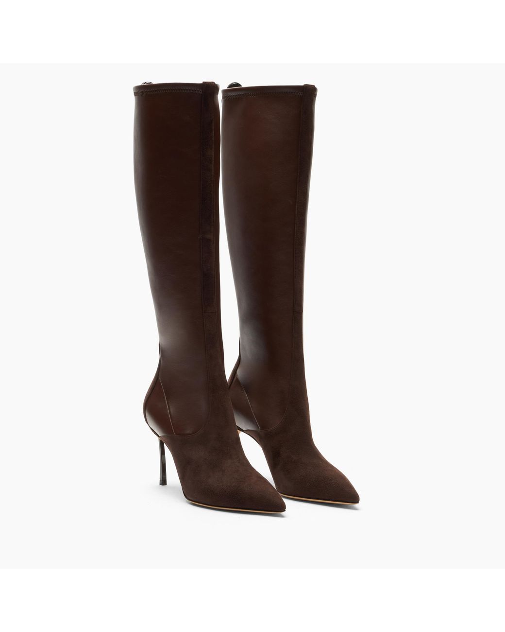 Casadei Brown Blade Sueade Debby Boot