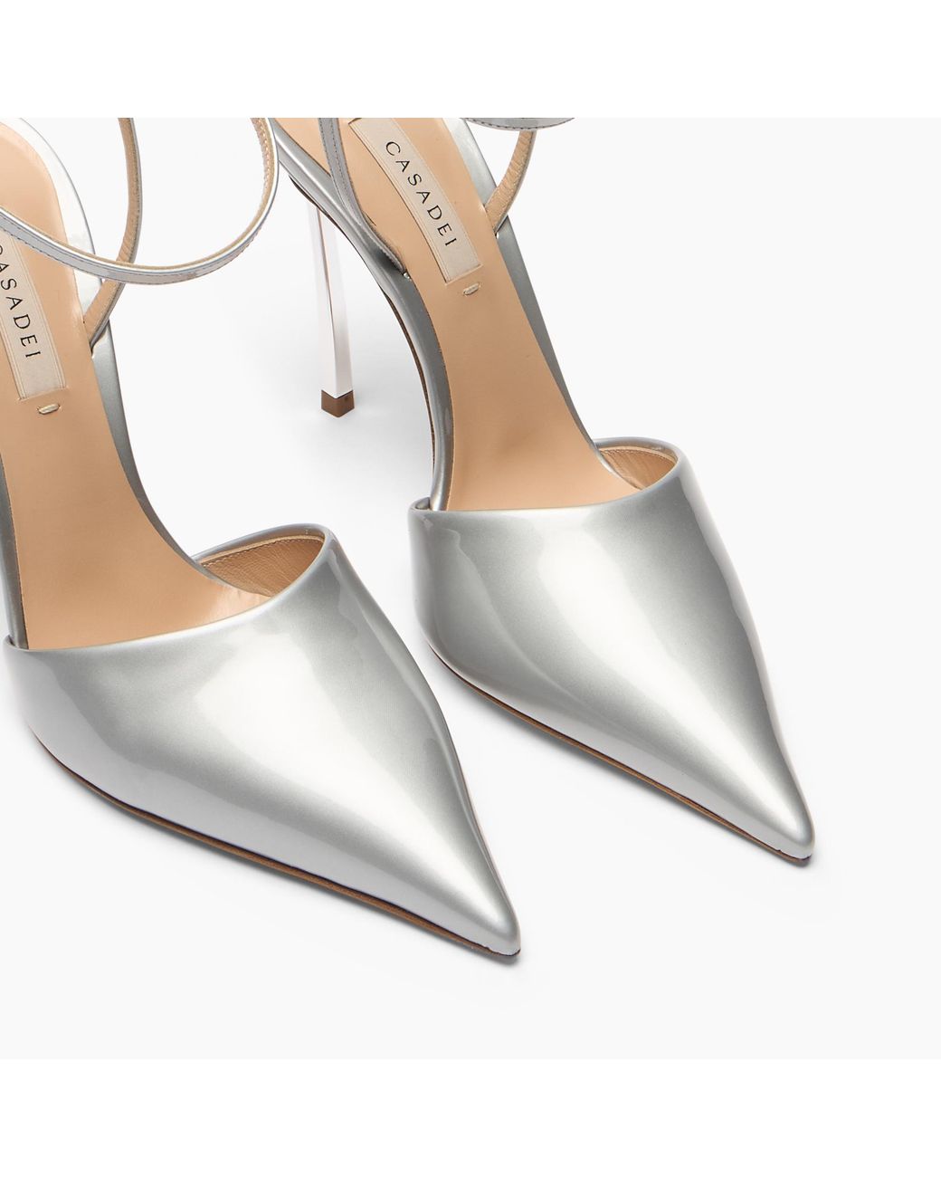 Casadei White Superblade Sharp Pump Samurai