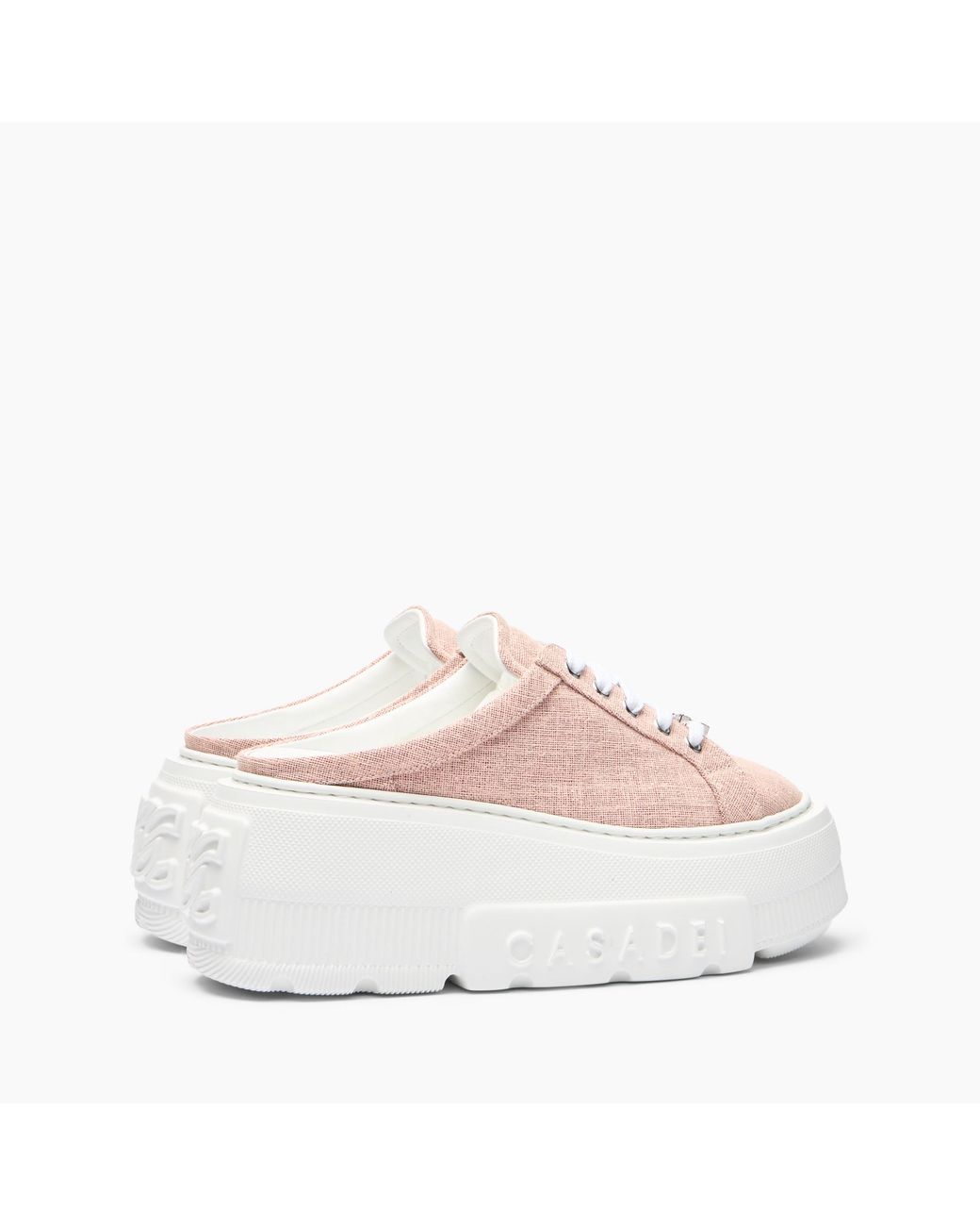 Casadei Pink Sneakers Sabot Cassiopea