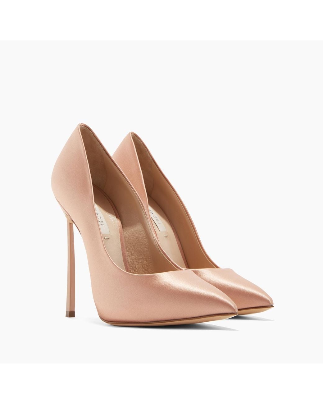 Casadei Pink Blade Twenties Satin