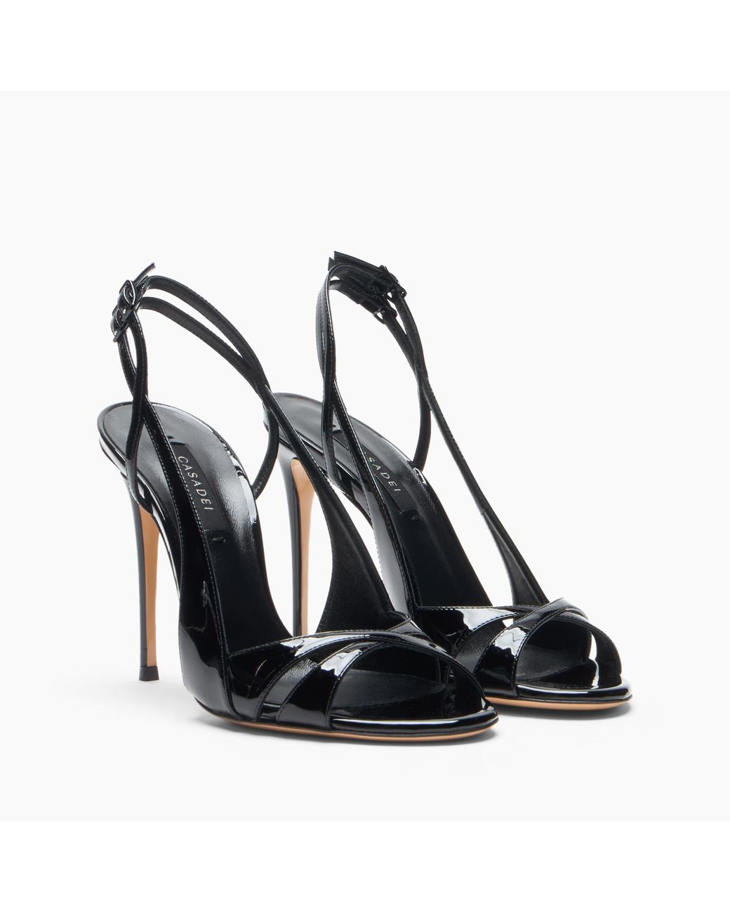 Casadei Black Julia Samurai Double Belts Sandal