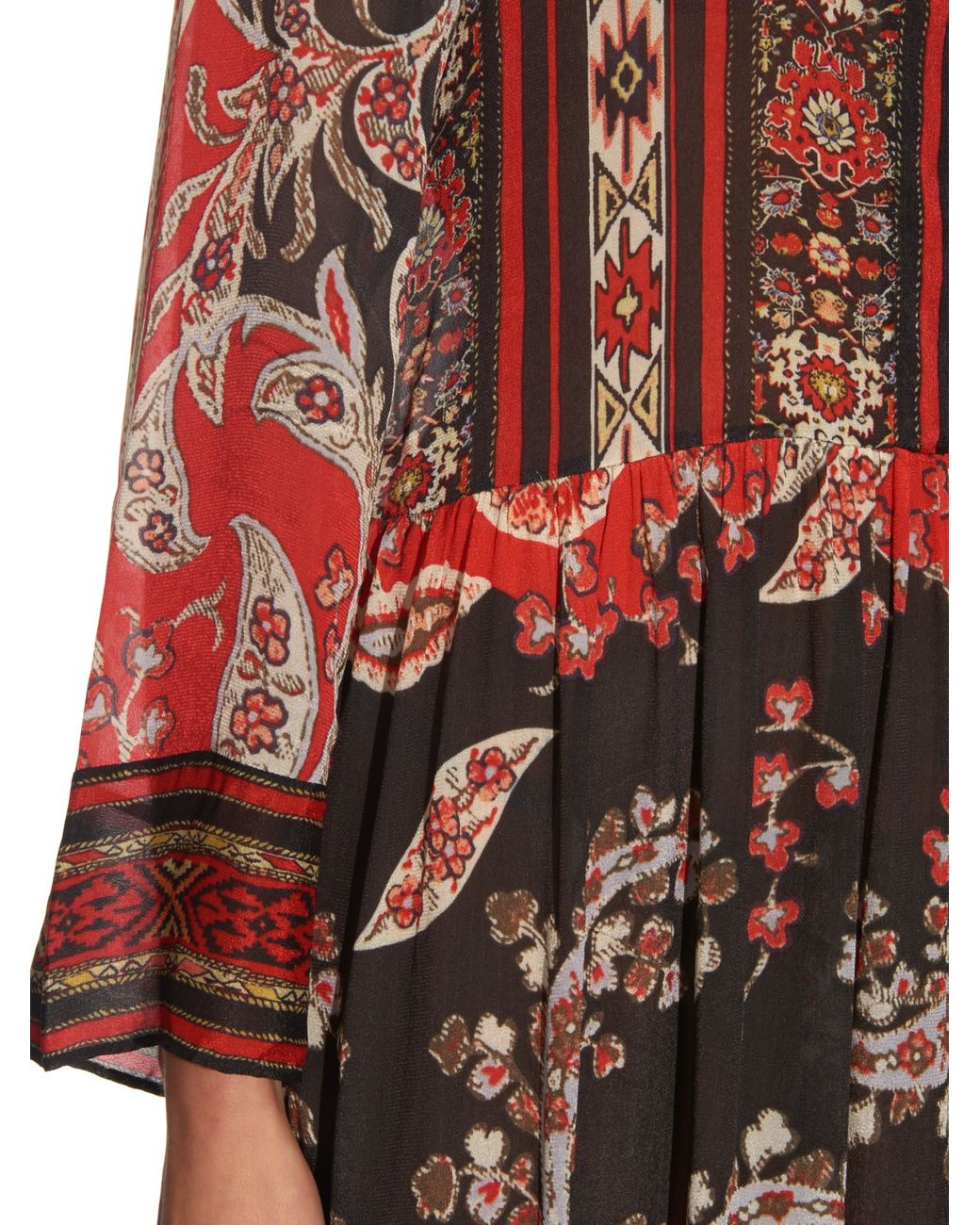 Étoile Isabel Marant Tilda Paisley-print Midi Dress in Red | Lyst