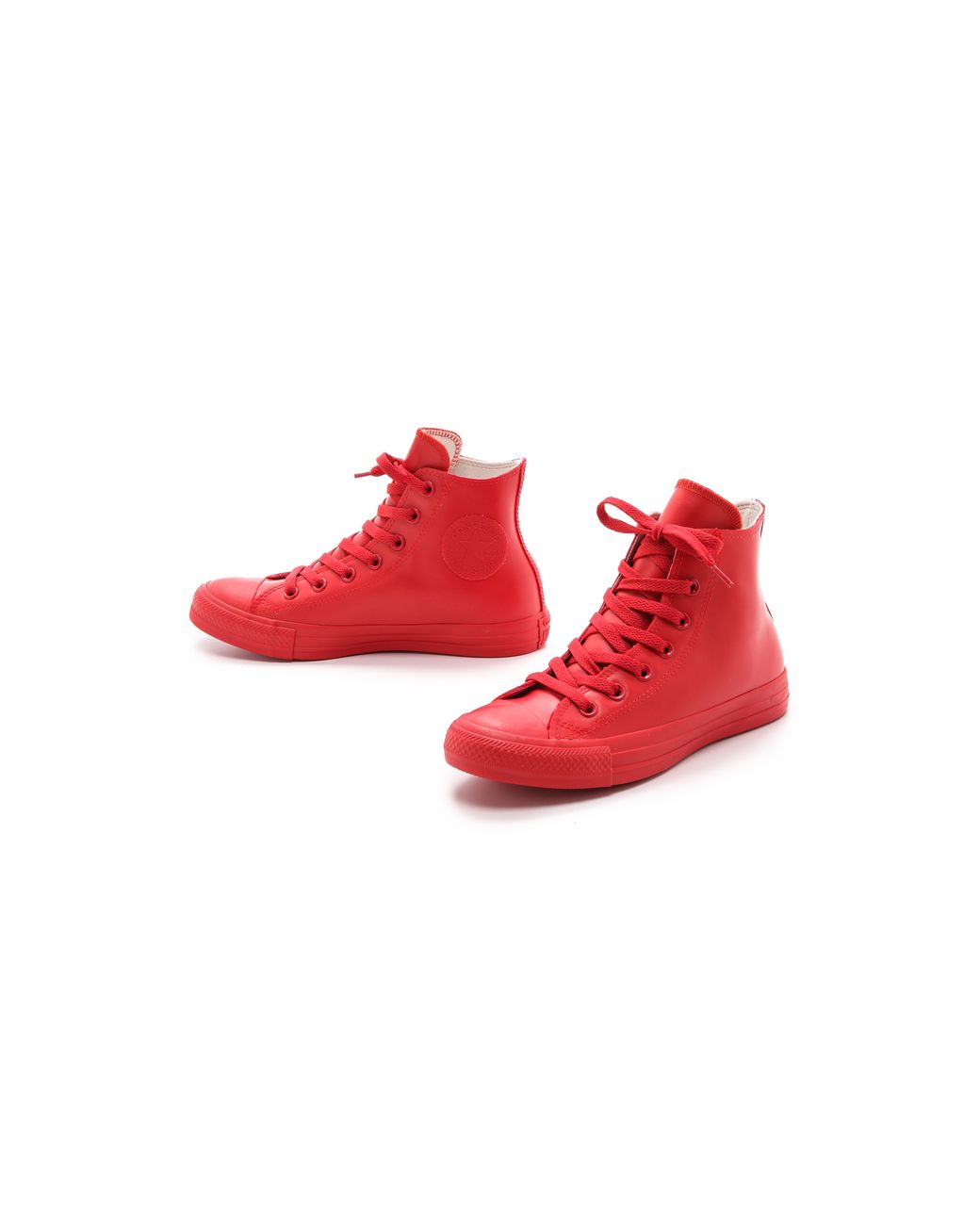Converse Rubber Coated Chuck Taylor All Star Sneakers - Red | Lyst