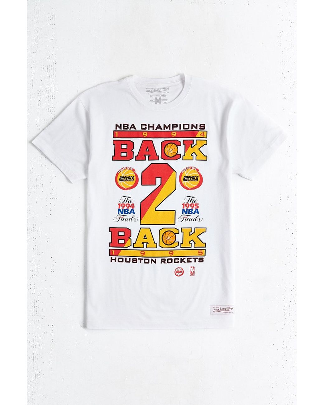 Mitchell & Ness Rockets Checker White T-Shirt