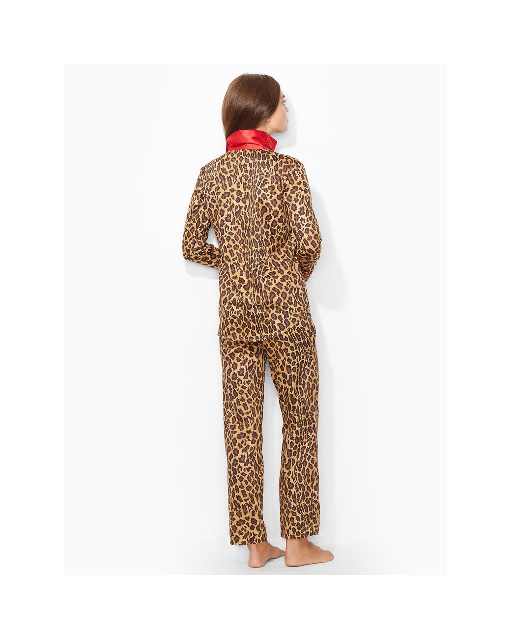 Lauren by Ralph Lauren Leopard Print Pajama Set Lyst