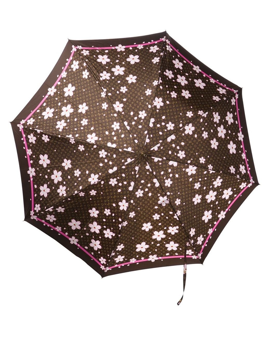 Auth Louis Vuitton Cherry Blossom Parapului Umbrella 1C100150n