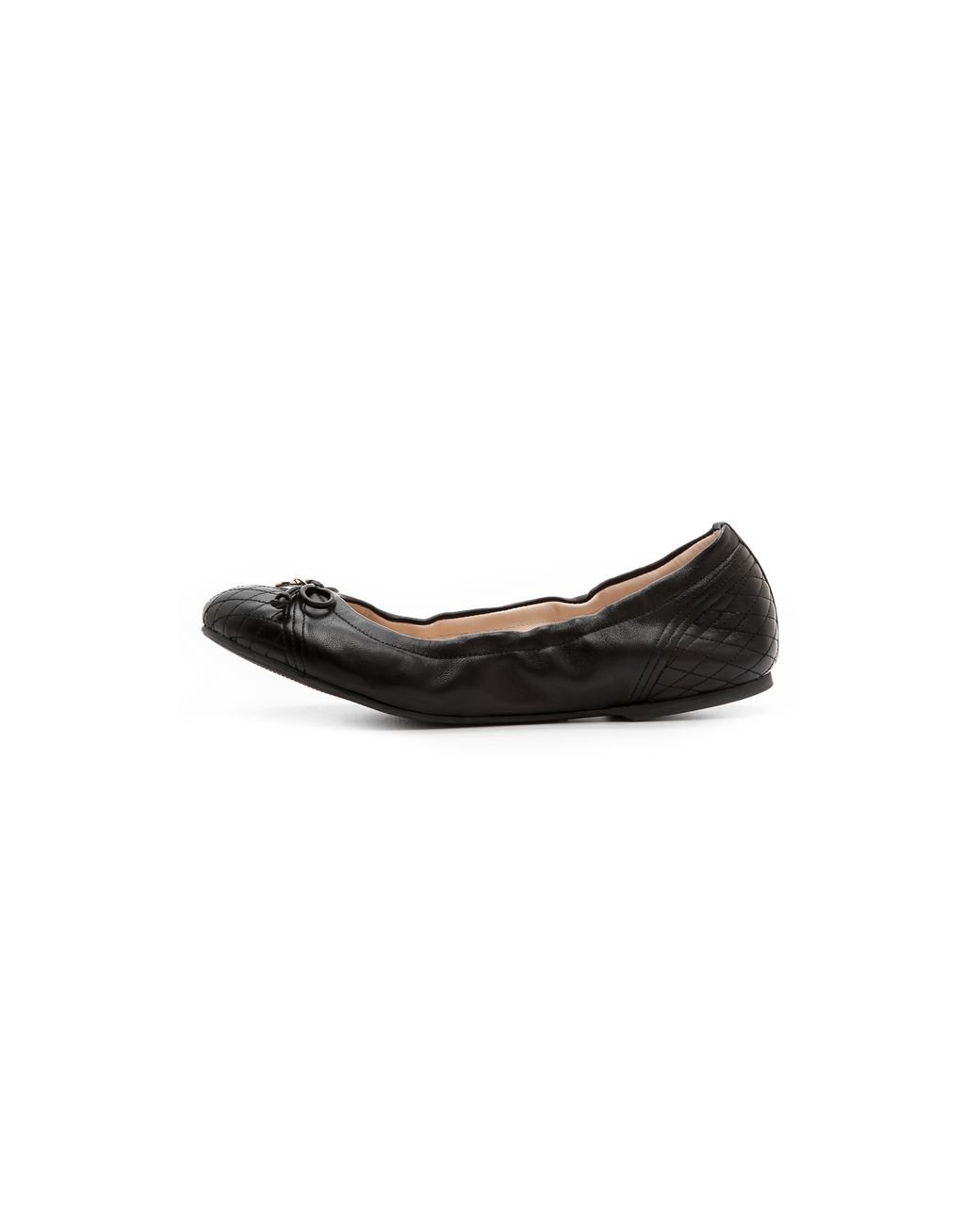 LK Bennett Sissy Elastic Ballerina Flats in Black | Lyst