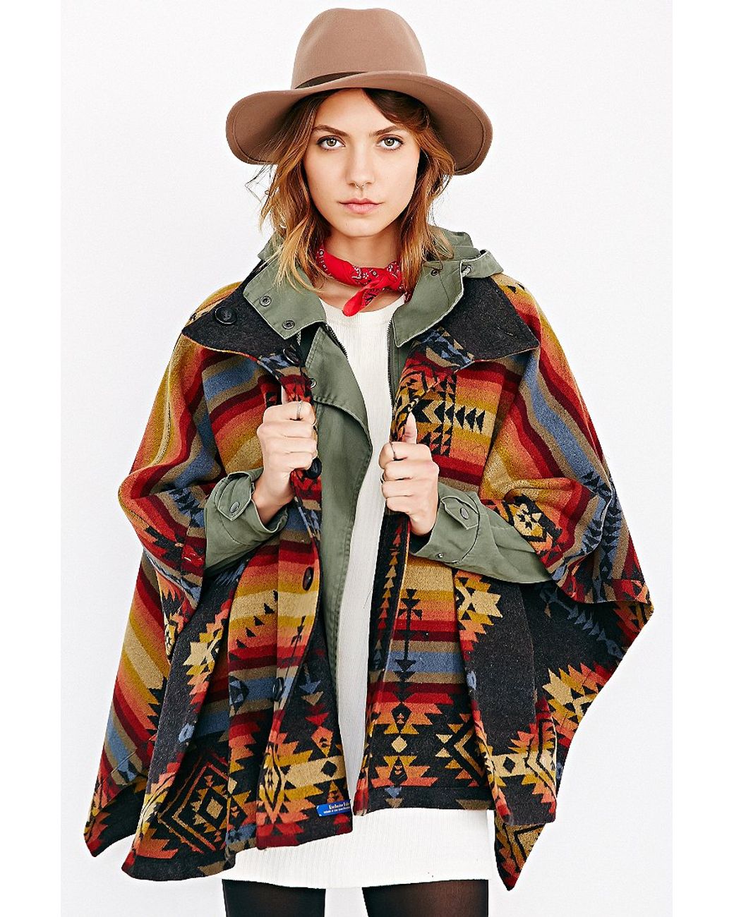 Pendleton Pendelton Chaparral Reversible Poncho | Lyst Canada